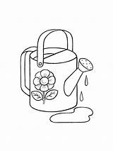 Watering Can coloring pages sketch template