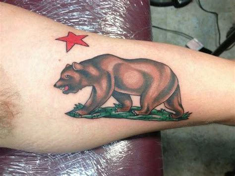 40 Breathtaking State of California Tattoos - TattooBlend | California bear tattoos, California ...