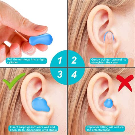 2022 Silicone Ear Plugs for Sleeping & Swimming - 8 Pairs Noise Cancelling Earplugs for Shooting ...