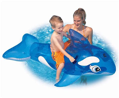 Intex Inflatable Whale Ride On Swimming Pool Toy | Natação infantil ...