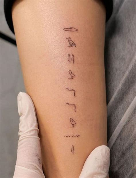 50 Egyptian Hieroglyphics Tattoo Designs with Meaning | Art and Design