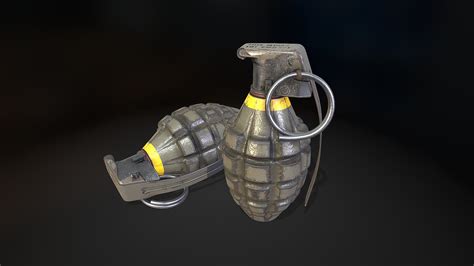 Mk 2 Grenade - Download Free 3D model by Ilya Ostrovsky (@strov) [75f4ff1] - Sketchfab