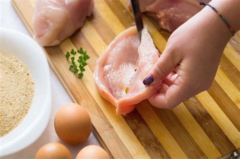 Cutting meat stock image. Image of nutrient, sliced, preparation - 28412803