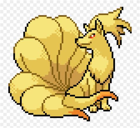 Ninetales - Ninetales Pixel Art, HD Png Download - 770x740(#5325682 ...