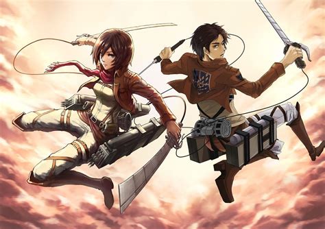 Eren Yeager And Mikasa Ackerman Wallpapers - Wallpaper Cave