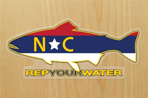 North Carolina Flag Sticker | Rep Your Water