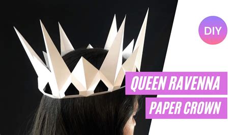 HOW TO MAKE A QUEEN RAVENNA PAPER CROWN - YouTube