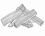 Wood Fire Logs Coloring Pages Sketch Page sketch template