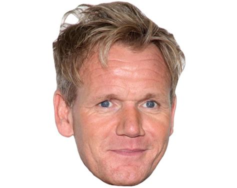 Gordon Ramsay Celebrity Mask fully assembled with strap.