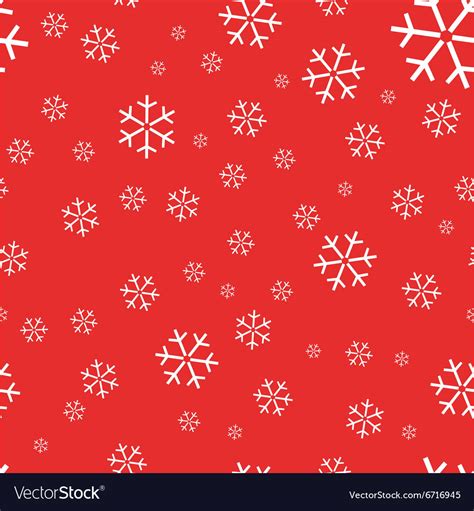 Red background with snowflakes Royalty Free Vector Image