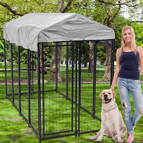 Amazon.com : Large Dog Kennel Dog Crate Cage, Extra Large Welded Wire ...