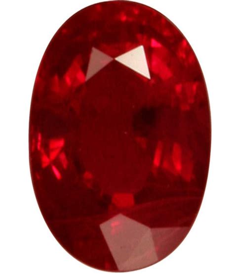 Red Oval Natural Manik Gemstone, 3 To 12.50 Ratti at Rs 300/carat in Ghaziabad