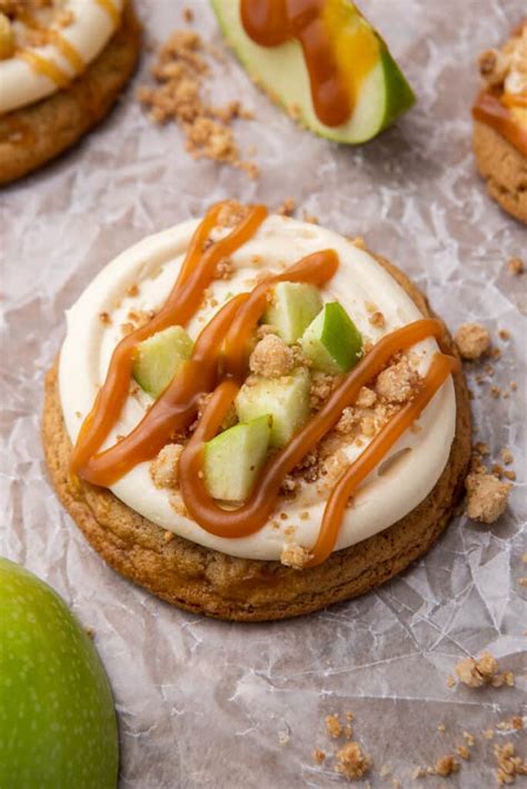 The Best Caramel Apple Cookies - Crumbl Copycat - Lifestyle of a Foodie