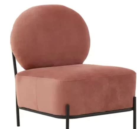 mabel dusky rose velvet chair