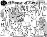 Printable Paper Doll Coloring Page sketch template