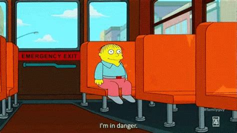 Im In Danger Ralph GIF - ImInDanger Ralph Simpsons - Discover & Share GIFs