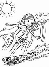 Surfing Coloring Pages  Best For Kids sketch template