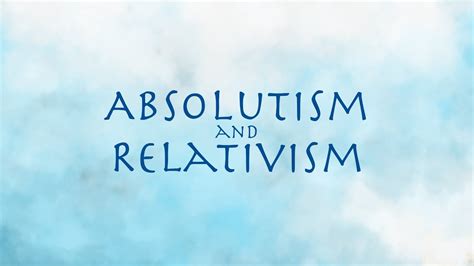 GED107 - Absolutism and Relativism - Air Nomads - YouTube