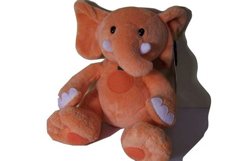 Orange Elephant Plush Stuffed Animal | Elephant plush, Plush stuffed animals, Animals