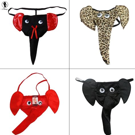 2018 sexy Novelty 3 colors sexy men underwear thong elephant T back ...