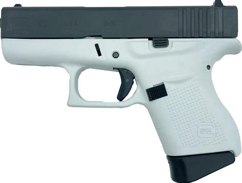 Glock 43 White / Black 9mm 3.39-inch Barrel 6-Rounds GrabAGun Exclusive - $449.99 ($7.99 S/H on ...