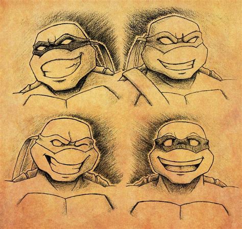 Ninga Turtles, Tmnt Turtles, Turtle Sketch, Drawing Sketches, Art ...