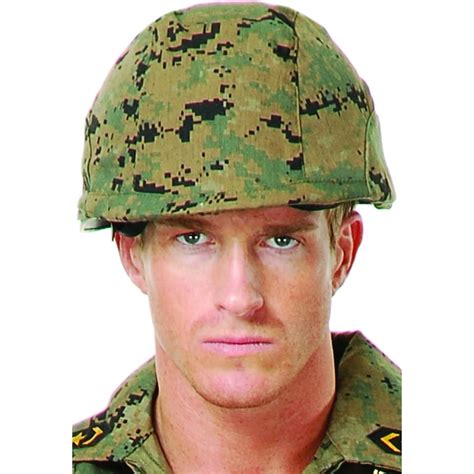 Deluxe Adult Costume Accessory Digital-Camouflage Army Soldier Helmet ...