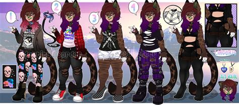 Fursona Outfit Reference 1 } ::.. by KIWIKlTTEN on DeviantArt