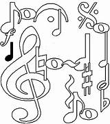 Awesome Music Notes Coloring Page  Kids Play Color sketch template