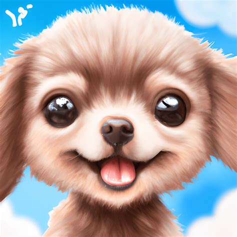 Cute Smiling Baby Dog · Creative Fabrica