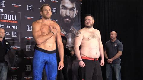 Bellator 221 Weigh-Ins: Jack Swagger, T.J. Jones Have Tense Staredown - MMA Fighting - YouTube