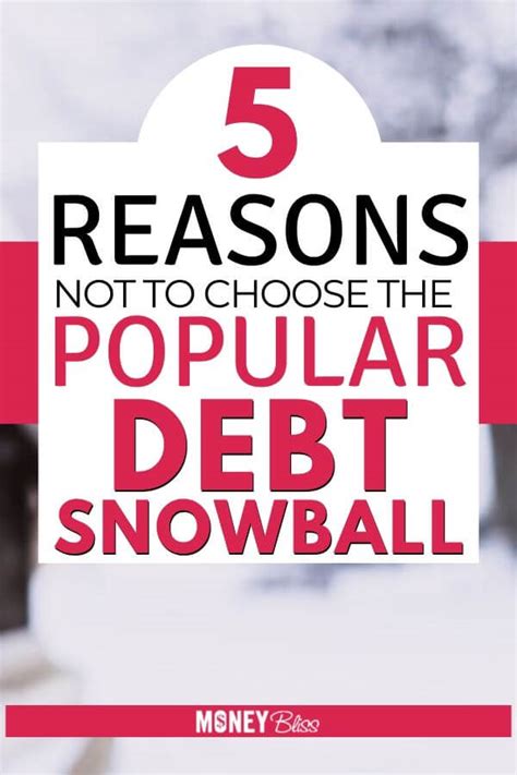 5 Reasons NOT to Choose the Popular Debt Snowball Method - Money Bliss