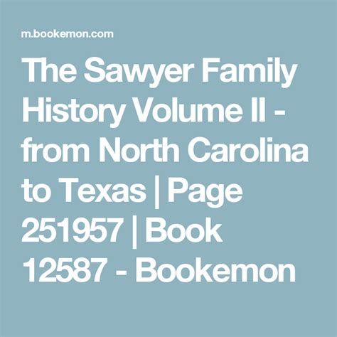 The Sawyer Family History Volume II Book 12587 | Front Cover | Family ...