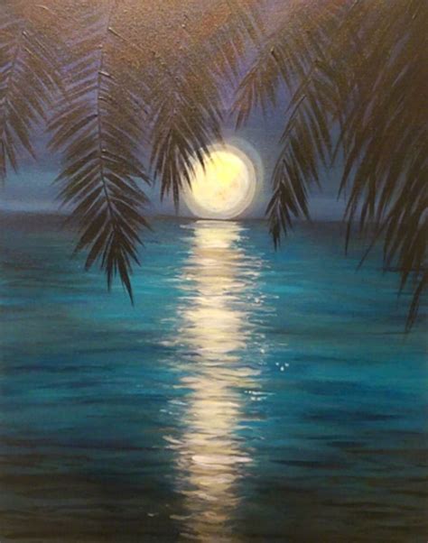 View Paint and Sip Artwork - Pinot's Palette | Night painting, Sea painting, Watercolor art