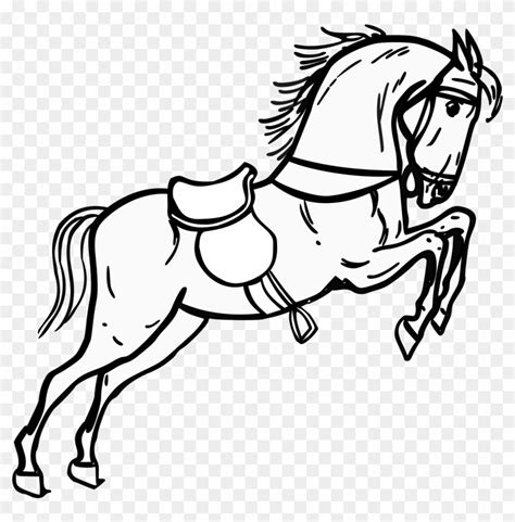 Horse Clip Art Black And White - Horse Black & White - Free Transparent ...