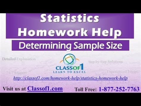 Determining Sample Size : Statistics Assignment Help by Classof1.com ...