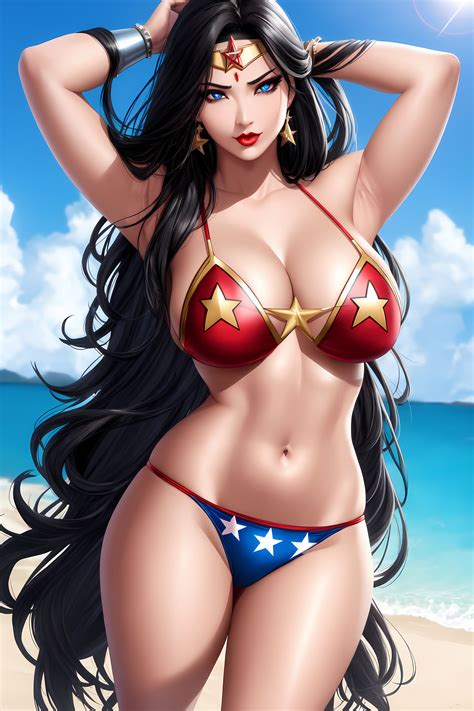 Bikini Wonder Woman by AiArtShines on DeviantArt