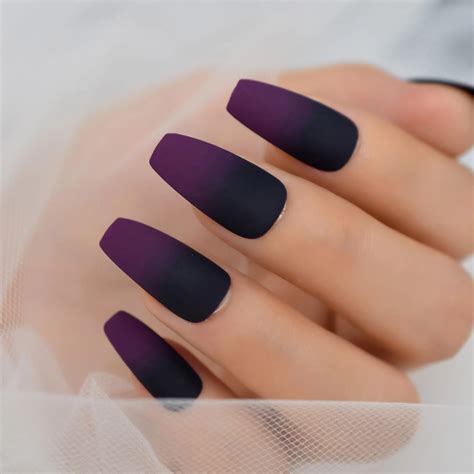 Black And Purple Nails