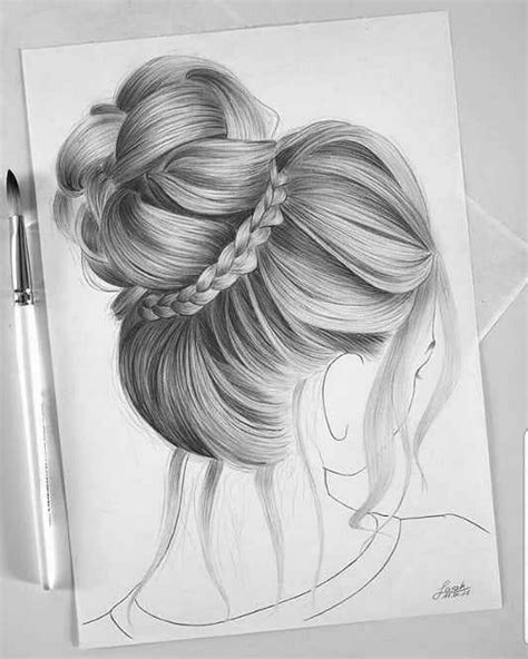 Pin on صور رسم | Girl hair drawing, How to draw hair, Hair sketch