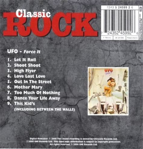 Classic Rock Covers Database: UFO - Force It - Released Year 1975