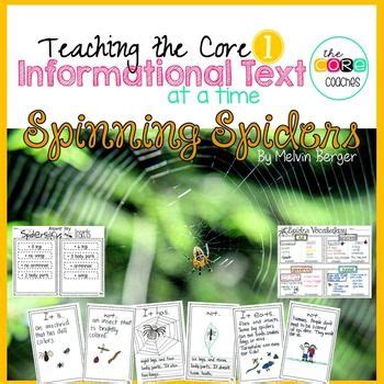 Spinning Spiders-Informational Read Aloud, Lesson Plans an | Read aloud, Lesson plans, Writing ...
