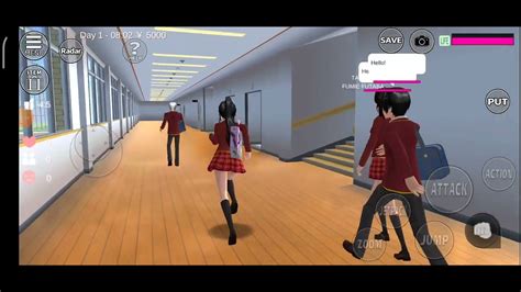 sakura school versión Yandere simulator - YouTube