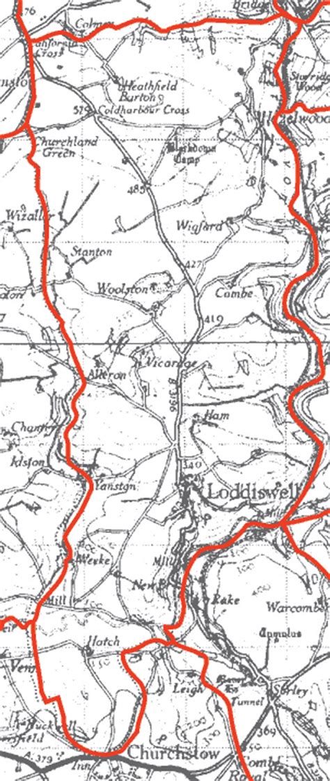 Loddiswell Parish Boundaries | Genuki