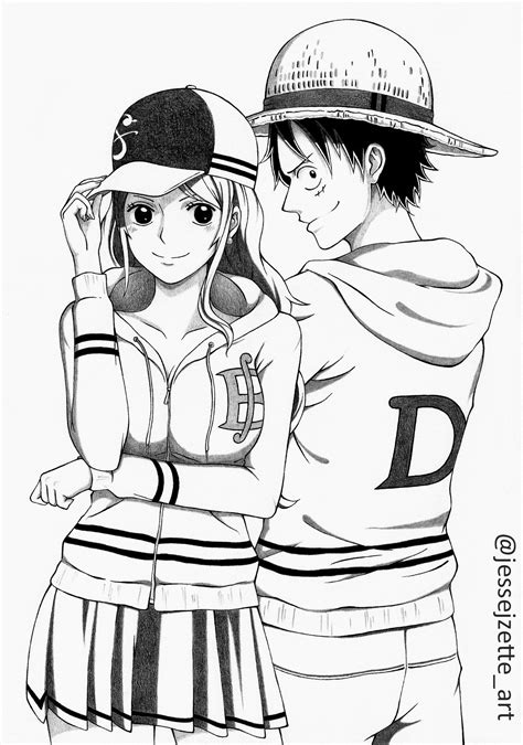 Luffy X Nami Fanart by jessejzette on DeviantArt