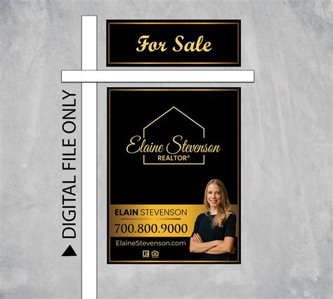 Real Estate Agent Yard Sign Design Including 4 Riders : | Etsy