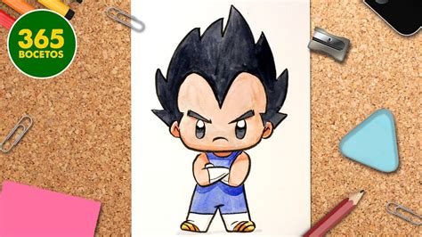 COMO DIBUJAR A VEGETA KAWAII - Dibujos Kawaii Faciles - Dragon Ball ...