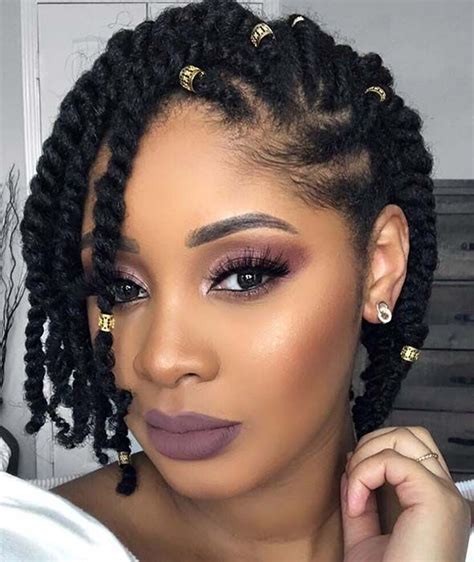 Fresh Cute Protective Styles For Natural Black Hair With Simple Style - Stunning and Glamour ...