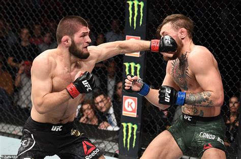 Khabib Nurmagomedov beats Conor McGregor with round four submission win | Daily Mail Online