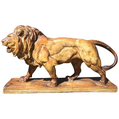 Lion Sculpture by Antoine-Louis Barye | Lion sculpture, Animal ...