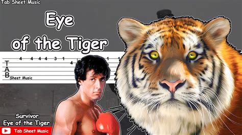 Survivor - Eye of the Tiger (Rocky Theme) Guitar Tutorial | TAB - YouTube